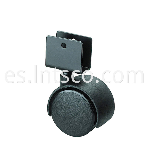 Furniture U Bracket Swivel Casters with Nylon Wheels